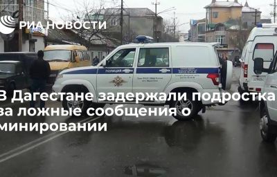 В Дагестане задержали подростка за ложные сообщения о минировании