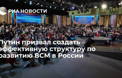 Путин призвал создать эффективную структуру по развитию ВСМ в России