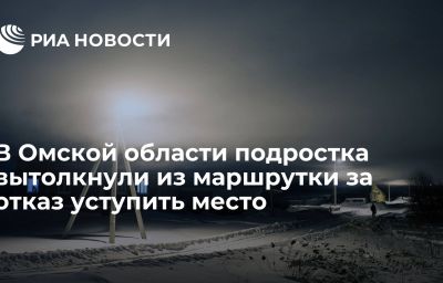 В Омской области подростка вытолкнули из маршрутки за отказ уступить место