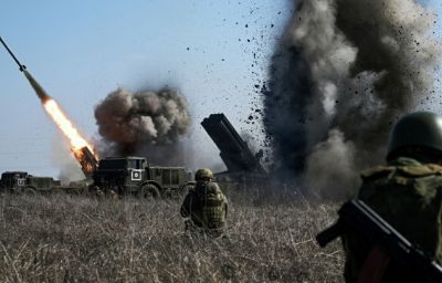 Опорник и живая сила ВСУ уничтожены ударами "Ураганов" группировки "Запад"