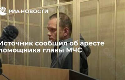 Источник сообщил об аресте помощника главы МЧС