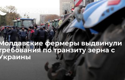 Молдавские фермеры выдвинули требования по транзиту зерна с Украины