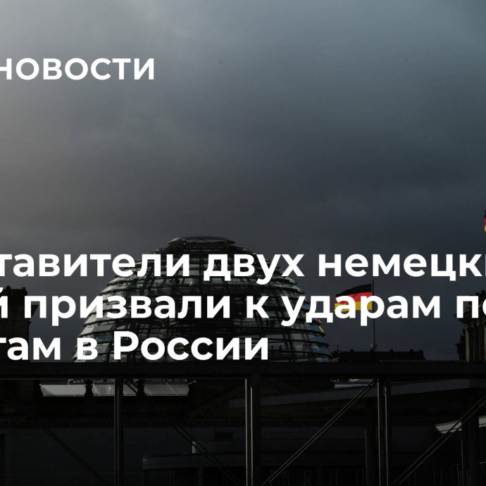 Представители двух немецких партий призвали к ударам по объектам в России