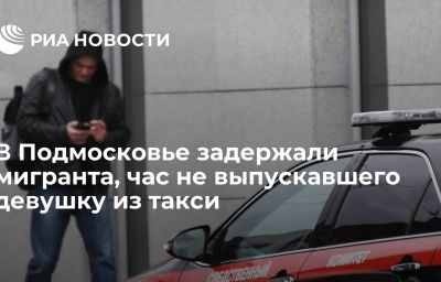 В Подмосковье задержали мигранта, час не выпускавшего девушку из такси