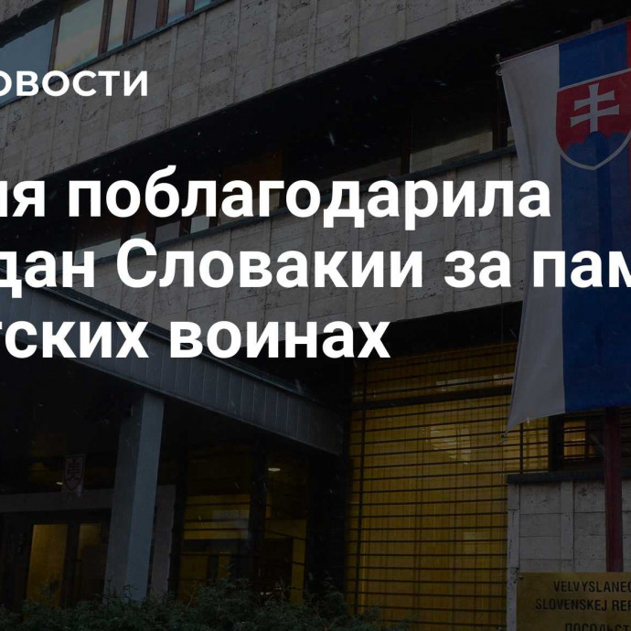 Россия поблагодарила граждан Словакии за память о советских воинах