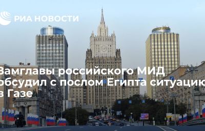 Замглавы российского МИД обсудил с послом Египта ситуацию в Газе