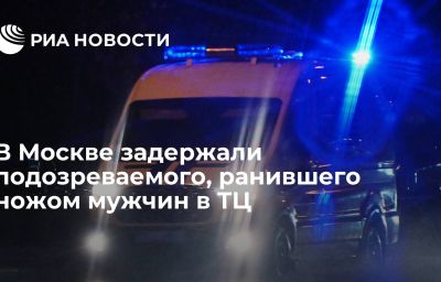 В Москве задержали подозреваемого, ранившего ножом мужчин в ТЦ