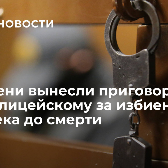 В Тюмени вынесли приговор экс-полицейскому за избиение человека до смерти