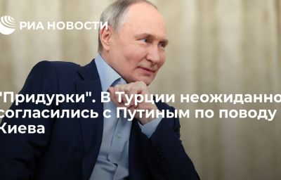 "Придурки". В Турции неожиданно согласились с Путиным по поводу Киева