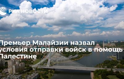 Премьер Малайзии назвал условия отправки войск в помощь Палестине