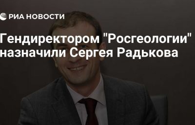 Гендиректором "Росгеологии" назначили Сергея Радькова