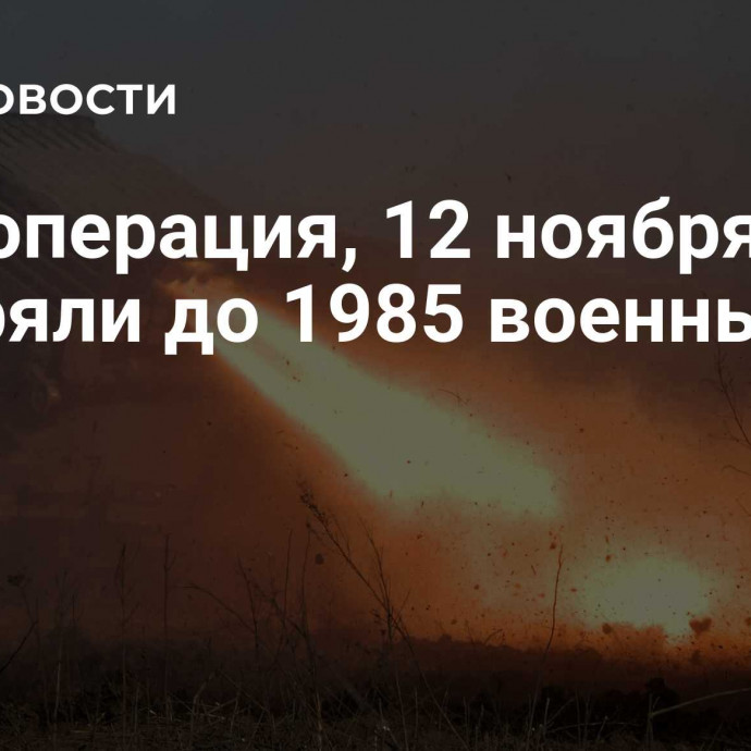 Спецоперация, 12 ноября: ВСУ потеряли до 1985 военных за сутки