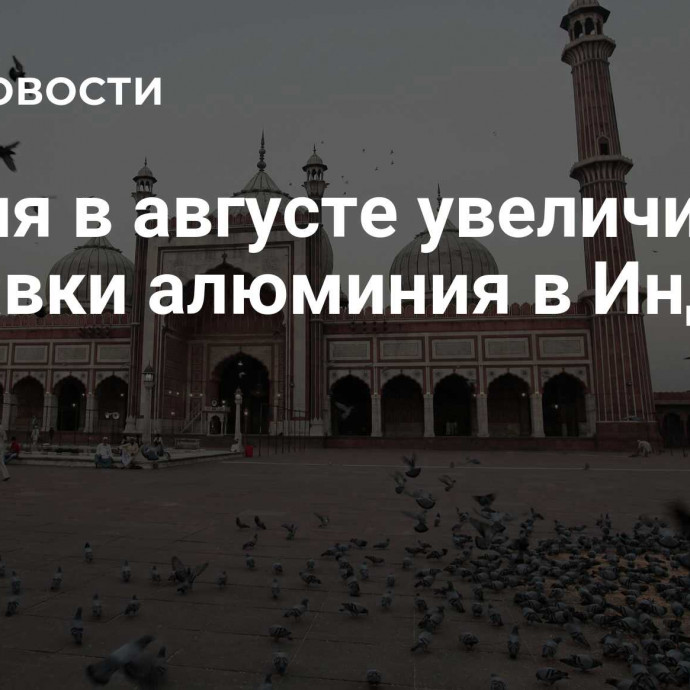 Россия в августе увеличила поставки алюминия в Индию