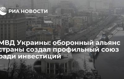 МВД Украины: оборонный альянс страны создал профильный союз ради инвестиций