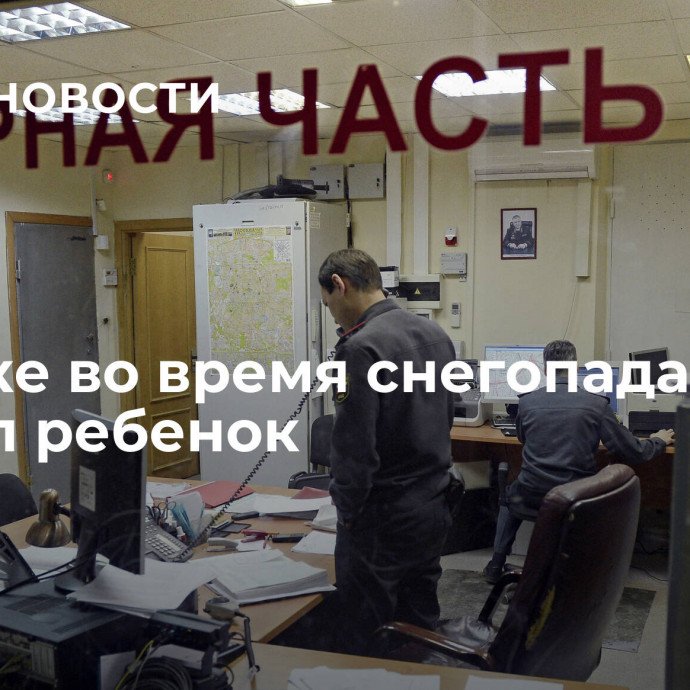 В Омске во время снегопада пропал ребенок