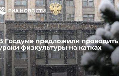 В Госдуме предложили проводить уроки физкультуры на катках