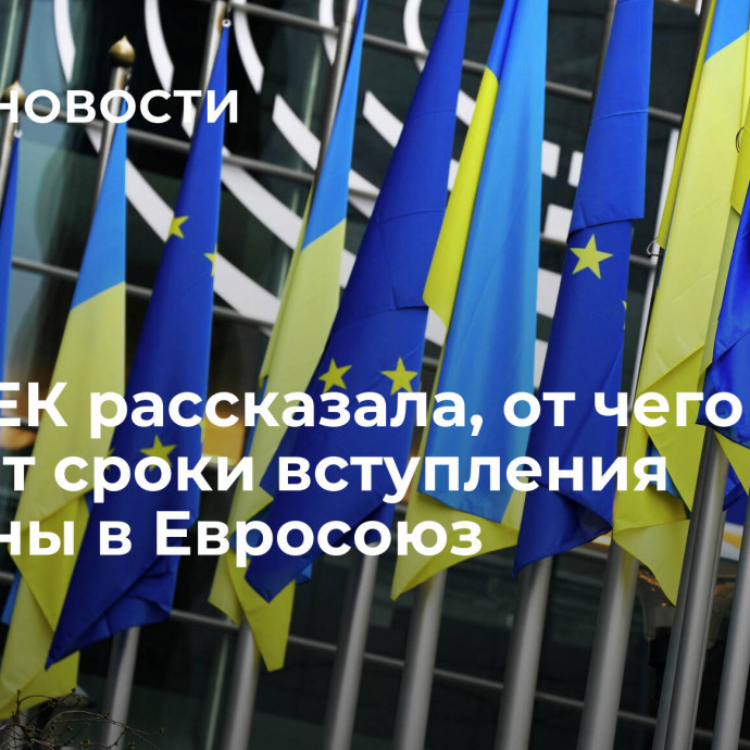 Глава ЕК рассказала, от чего зависят сроки вступления Украины в Евросоюз