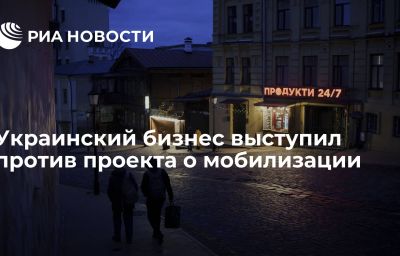 Украинский бизнес выступил против проекта о мобилизации