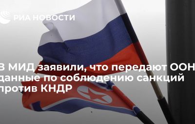 В МИД заявили, что передают ООН данные по соблюдению санкций против КНДР