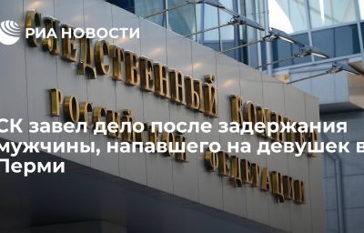 СК завел дело после задержания мужчины, напавшего на девушек в Перми