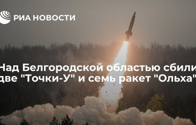 Над Белгородской областью сбили две "Точки-У" и семь ракет "Ольха"