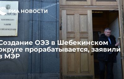 Создание ОЭЗ в Шебекинском округе прорабатывается, заявили в МЭР