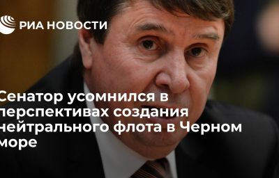 Сенатор усомнился в перспективах создания нейтрального флота в Черном море