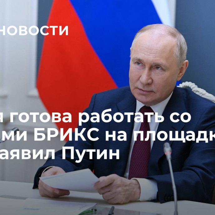 Россия готова работать со странами БРИКС на площадке ООН, заявил Путин