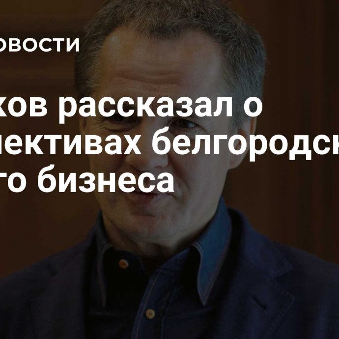 Гладков рассказал о перспективах белгородского малого бизнеса