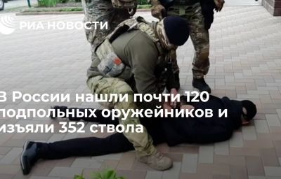 В России нашли почти 120 подпольных оружейников и изъяли 352 ствола