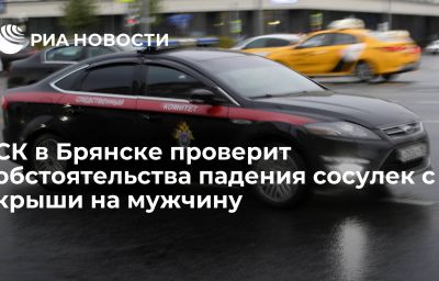 СК в Брянске проверят обстоятельства падения сосулек с крыши на мужчину