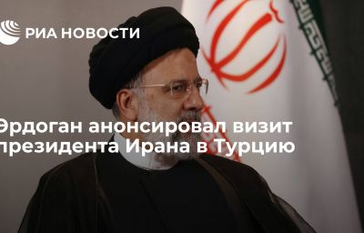 Эрдоган анонсировал визит президента Ирана в Турцию