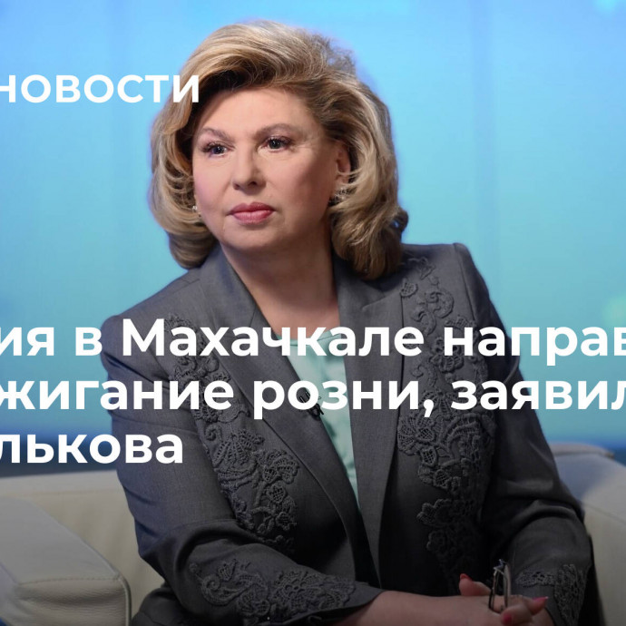 События в Махачкале направлены на разжигание розни, заявила Москалькова