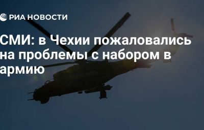 СМИ: в Чехии пожаловались на проблемы с набором в армию