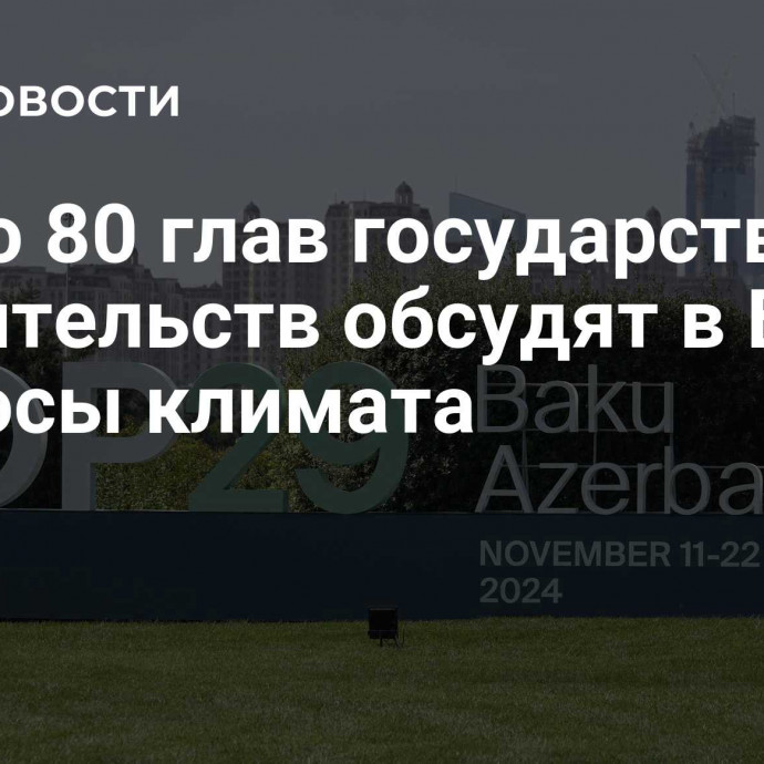 Около 80 глав государств и правительств обсудят в Баку вопросы климата