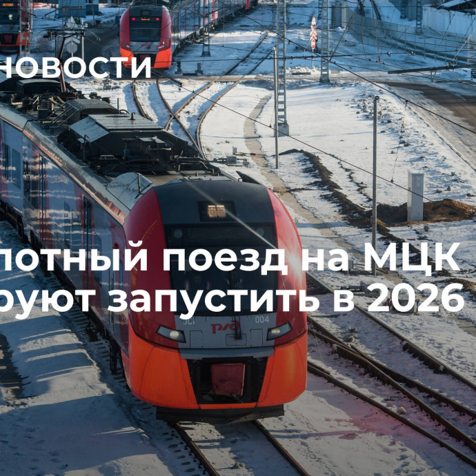 Беспилотный поезд на МЦК планируют запустить в 2026 году