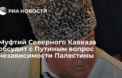 Муфтий Северного Кавказа обсудит с Путиным вопрос независимости Палестины