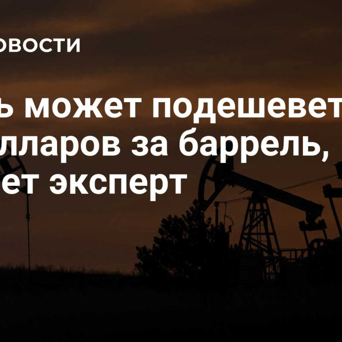 Нефть может подешеветь до 70 долларов за баррель, считает эксперт