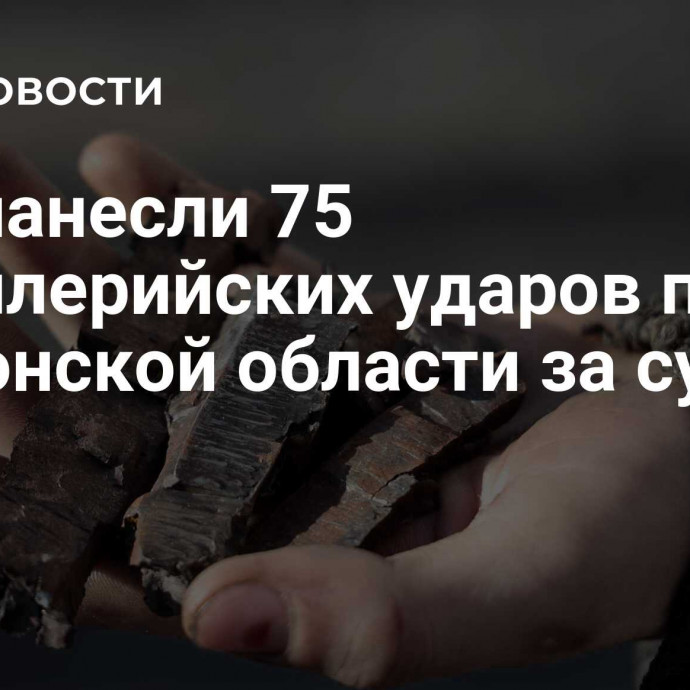 ВСУ нанесли 75 артиллерийских ударов по Херсонской области за сутки