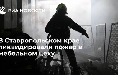 В Ставропольском крае ликвидировали пожар в мебельном цеху