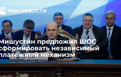 Мишустин предложил ШОС сформировать независимый платежный механизм