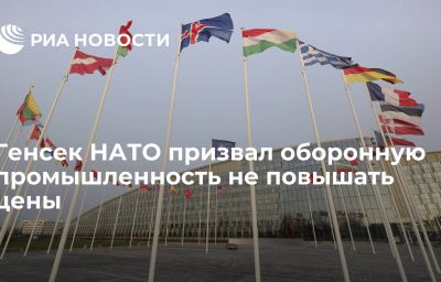 Генсек НАТО призвал оборонную промышленность не повышать цены