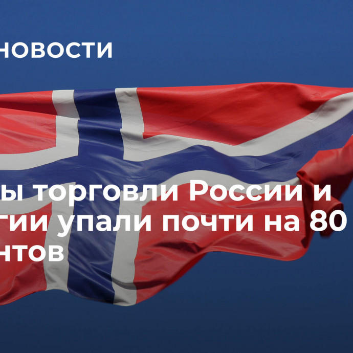 Объемы торговли России и Норвегии упали почти на 80 процентов