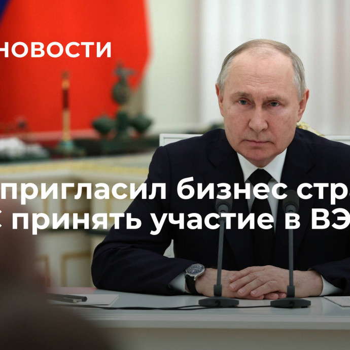 Путин пригласил бизнес стран БРИКС принять участие в ВЭФ