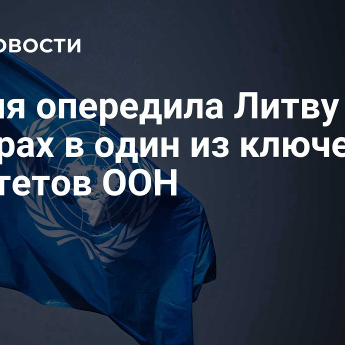 Россия опередила Литву на выборах в один из ключевых комитетов ООН