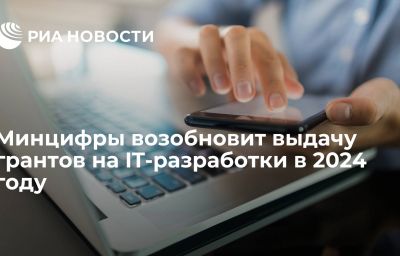 Минцифры возобновит выдачу грантов на IT-разработки в 2024 году