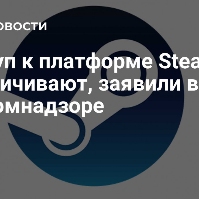 Доступ к платформе Steam не ограничивают, заявили в Роскомнадзоре