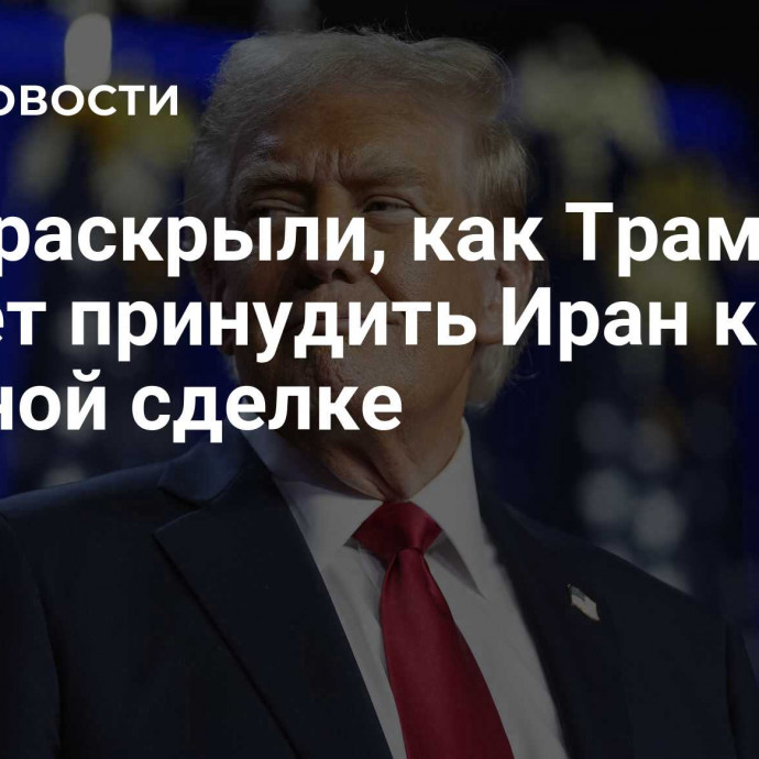 СМИ раскрыли, как Трамп может принудить Иран к ядерной сделке