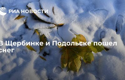 В Щербинке и Подольске пошел снег