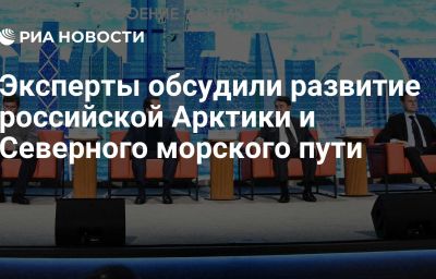 Эксперты обсудили развитие российской Арктики и Северного морского пути